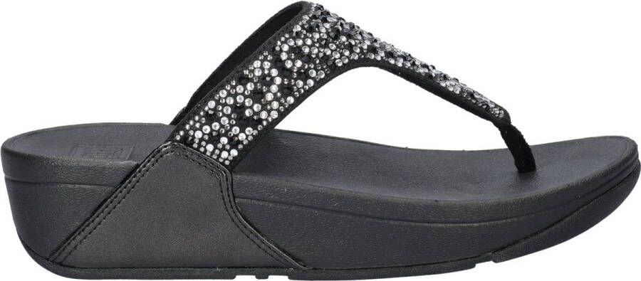 FitFlop Lulu Crystal Mix dames slipper Zwart