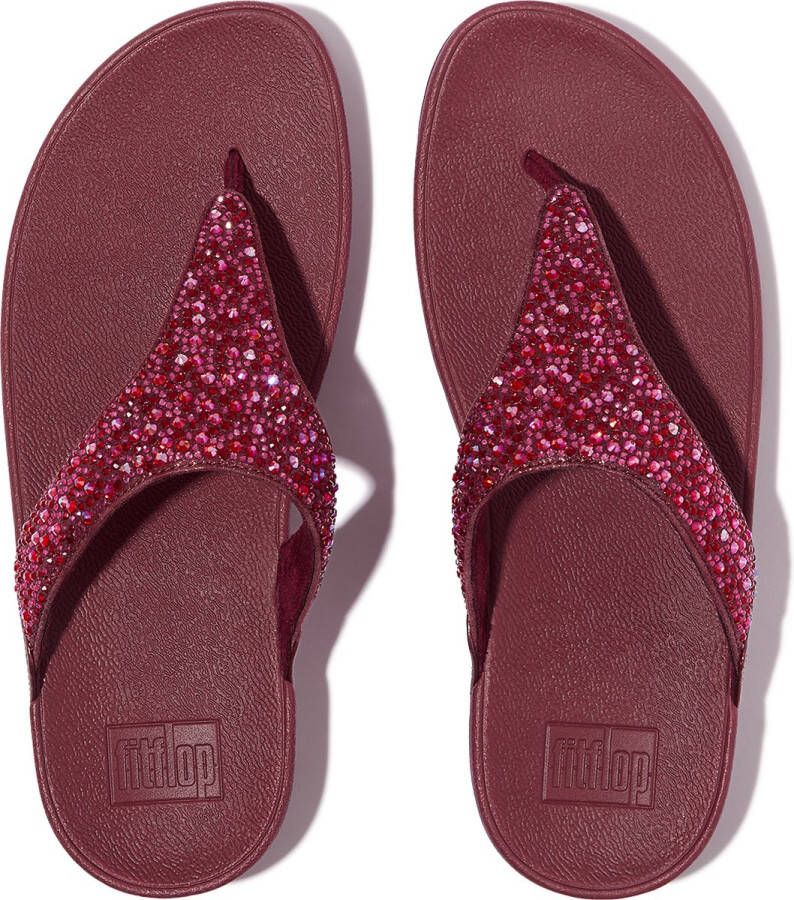 FitFlop Lulu Crystal-Mix Toe-Post Sandals PAARS