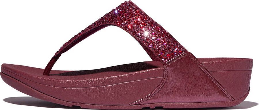 FitFlop Lulu Crystal-Mix Toe-Post Sandals PAARS