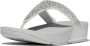 FitFlop Lulu Crystal-Mix Toe-Post Sandals ZILVER - Thumbnail 1