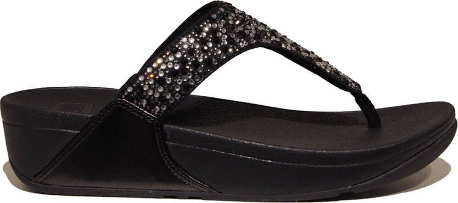 FitFlop Lulu Crystal-Mix Toe Zwart
