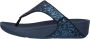FITFLOP Teenslippers Dames Lulu Glitter Toe-post Maat: 41 Materiaal: Leer Kleur: Blauw - Thumbnail 3