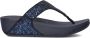 FITFLOP Teenslippers Dames Lulu Glitter Toe-post Maat: 40 Materiaal: Leer Kleur: Blauw - Thumbnail 3