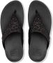 FITFLOP Teenslippers Dames Lulu Glitter Toe-post Maat: 41 Materiaal: Leer Kleur: Blauw - Thumbnail 3