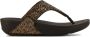 FitFlop Lulu Glitter Toe Thongs PU Glitter Teenslippers donkerbruin - Thumbnail 7