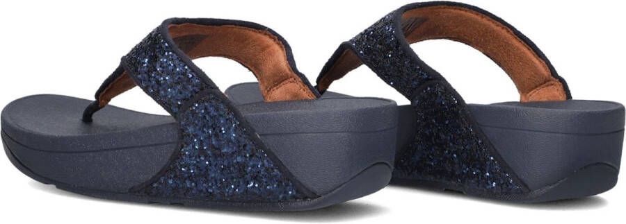 FitFlop Lulu Glitter Toe-post Slippers Dames Blauw