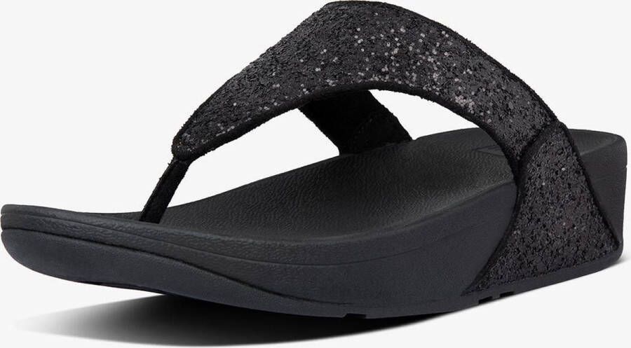 FITFLOP Teenslippers Dames Lulu Glitter Toe-post Maat: 43 Materiaal: Leer Kleur: Blauw - Foto 7