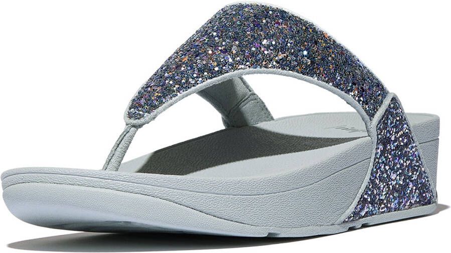 FitFlop Lulu Multi-Tonal Glitter Toe-Post Sandals BLAUW