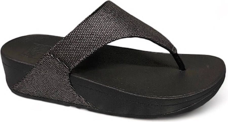 Fitflop Teenslippers LULU GLITZ sleehak zomerschoen microwobbleboard comfortabel voetbed