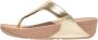 FitFlop Lulu Leather Toepost Vrouwen Teenslippers Platino - Thumbnail 1