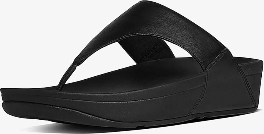 Fitflop Dianets LULU LEATHER TOEPOST pool slides pantoffel badeschoen met sleehak - Foto 7