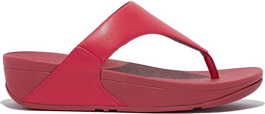FitFlop FlitFlop Lulu Leather dames slipper Rood