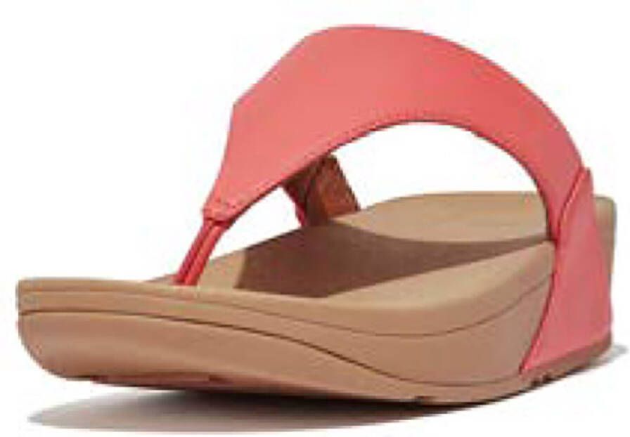 FitFlop Lulu Leather Toepost ROZE