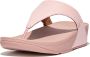 FitFlop Lulu Leather Toepost Slippers Roze Vrouw - Thumbnail 1