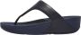 FitFlop Lulu Leather Toepost Slippers Blauw Vrouw - Thumbnail 2