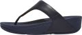 FitFlop Lulu Lederen Teenslipper Microwobbleboard-zool technologie BLAUW - Blauw