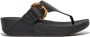 Fitflop Teenslippers LULU RESIN-BUCKLE LEATHER TOE-POST SANDALS - Thumbnail 1