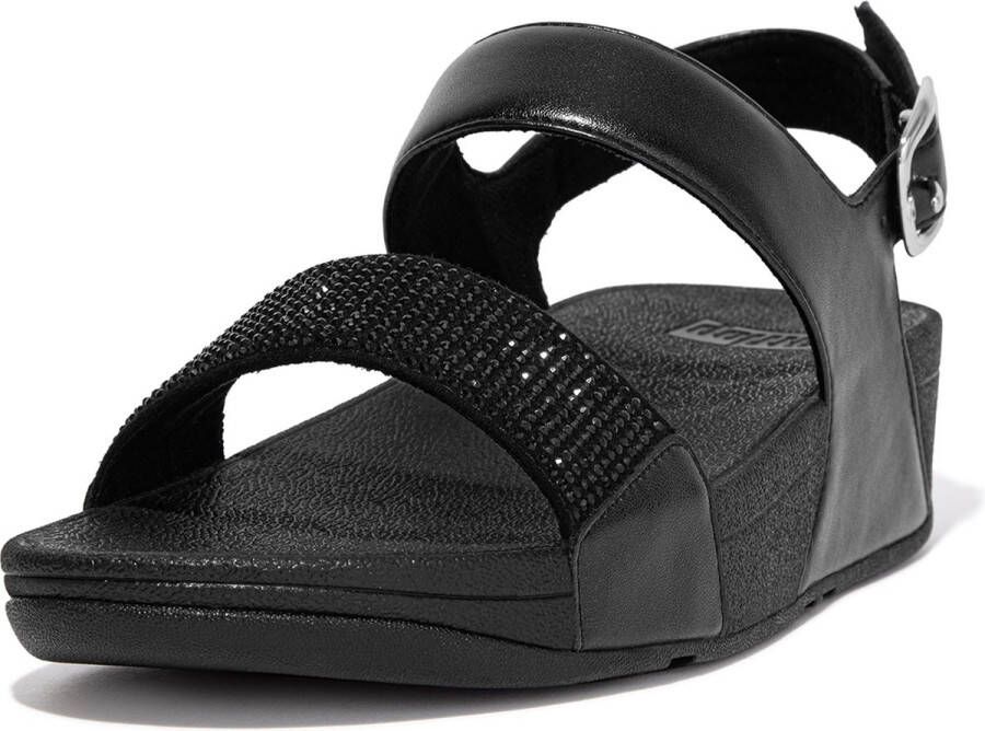 FitFlop Lulu Crystal Back-strap Sandalen Zwart Vrouw