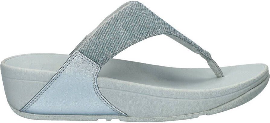 Fitflop Teenslippers LULU SHIMMERLUX TOE-POST SANDALS sleehak zomerschoen slippers in glanzende look