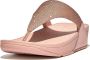 FitFlop Dames schoenen Lulu Shimmerlux Toe-Post Sandals Roze - Thumbnail 1