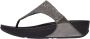 FitFlop Lulu Shimmerlux Toe-Post Sandals Vrouwen Pewter - Thumbnail 2