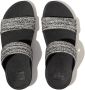 FitFlop Lulu Shimmerweave Slides ZWART - Thumbnail 1