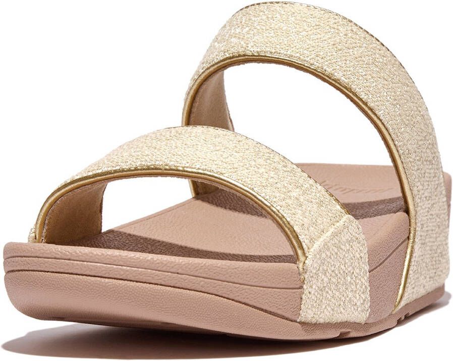 FitFlop Lulu Shimmerweave Slides BEIGE - Foto 2