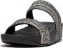 FitFlop Lulu Shimmerweave Slides ZWART - Thumbnail 2
