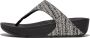 FitFlop Lulu Shimmerweave Toepost Sandalen Slippers ZWART - Thumbnail 3