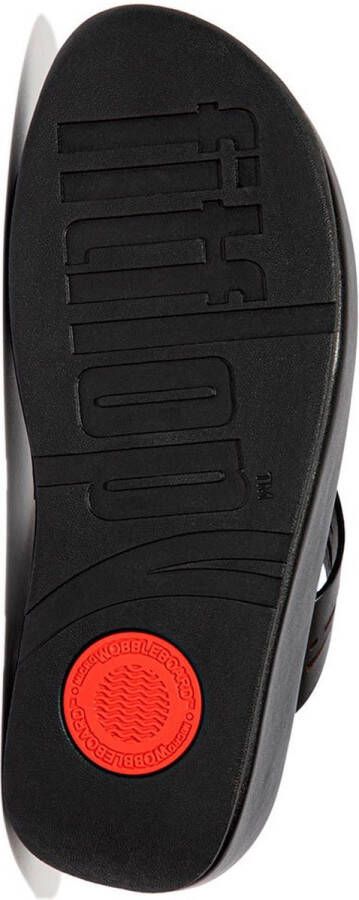 FitFlop Lulu Sleek Toe Post Geo Laser ZWART