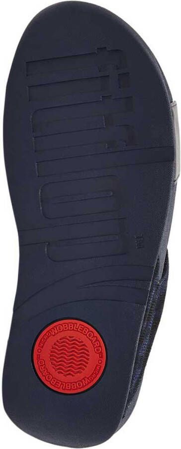 FitFlop Lulu Dames Slide Donkerblauw Geo Glitz Met Glitters en Patroon BLAUW - Foto 6