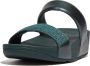 FitFlop Lulu Crystal Embellished Slides Blauw Vrouw - Thumbnail 2