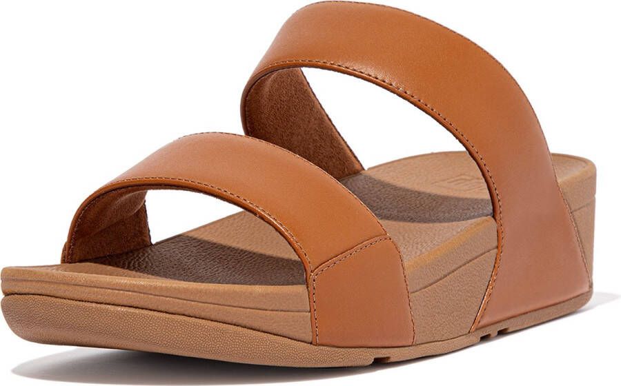 FitFlop Lulu Leather Sandalen Bruin Vrouw