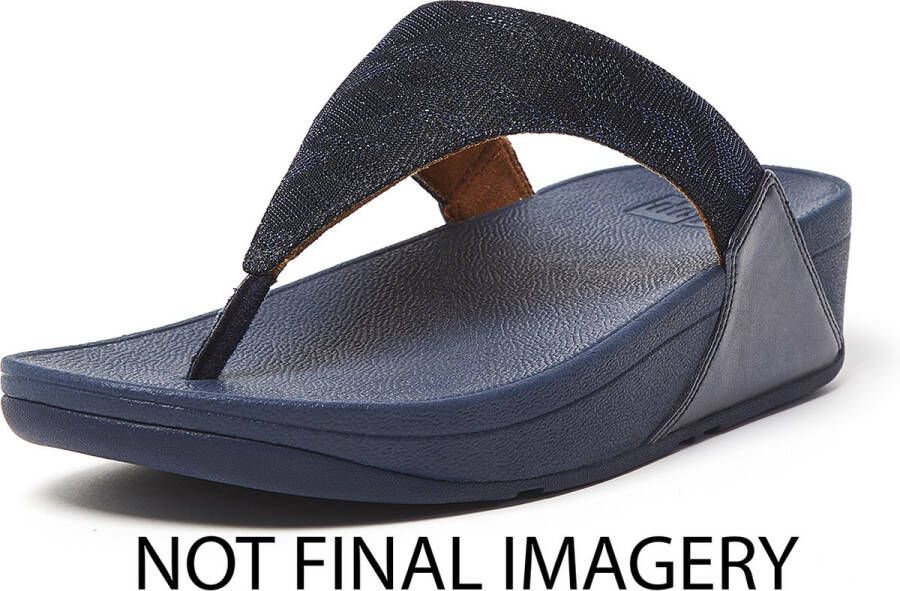 Fitflop™ FitFlop Lulu Toe Post Geo Glitz BLAUW