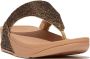FitFlop Lulu Toe Post Glitterball GOUD - Thumbnail 1