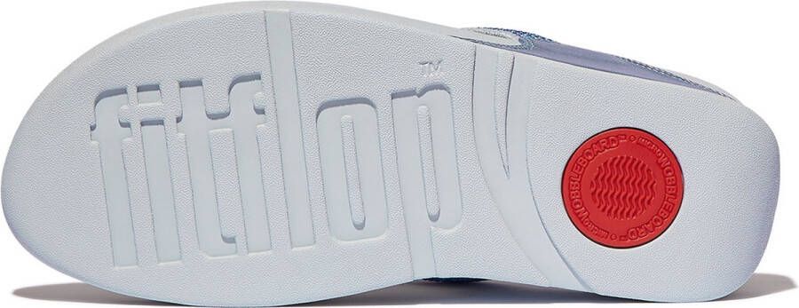 Fitflop Dianets LULU CRYSTAL EMBELLISHED TOE-POST SANDALS HOTFIX sleehak zomerschoen teen-scheider met zachte teenband
