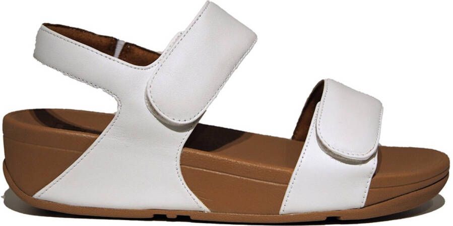 FitFlop Lulu Adjustable Leather Sandalen Zwart Vrouw
