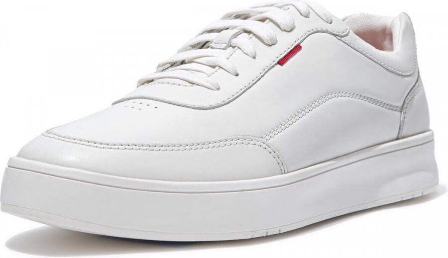 FitFlop ™ Mannen Leren Lage sneakers Herenschoenen Rally Leather Wit