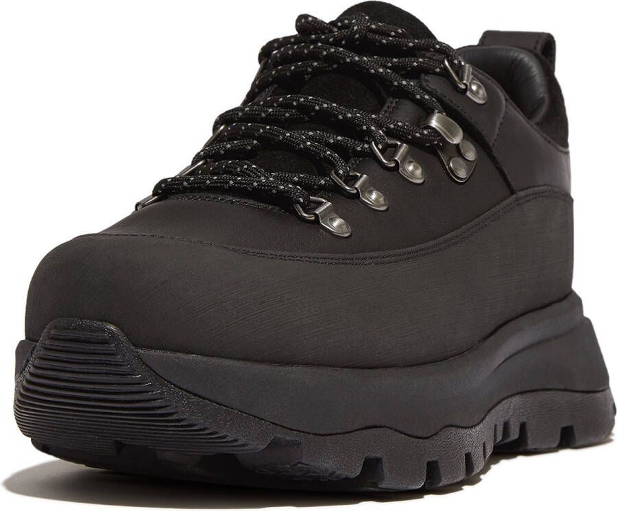 FitFlop Neo-D-Hyker Sneaker WP Leather ZWART - Foto 2