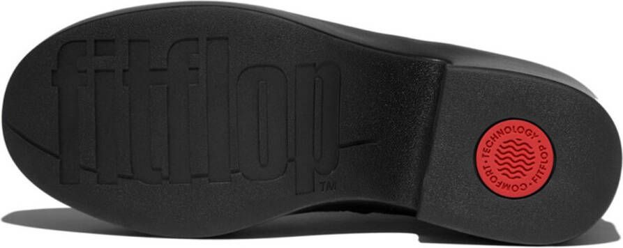FitFlop Platfforms Suede Heeled Ankle Boots ZWART