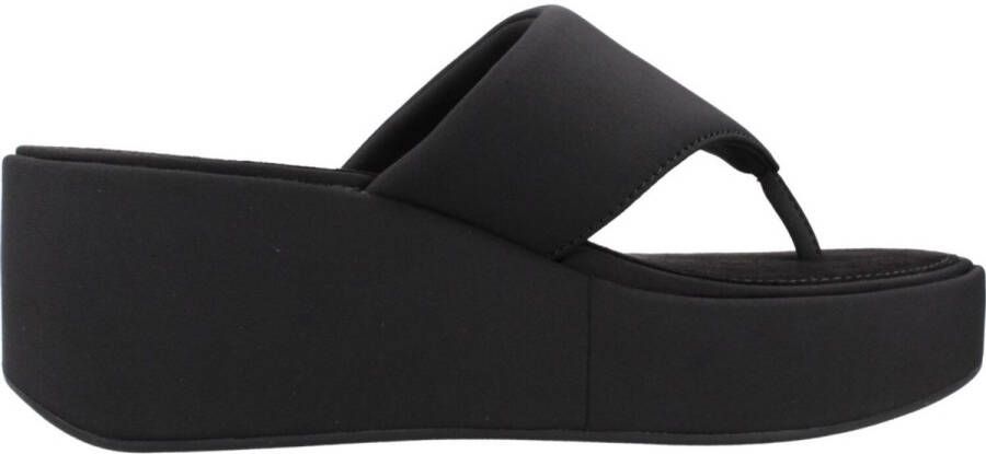 Fitflop Teenslippers PLATFFORMS WEDGE sleehaksandaal plateau schoen met gewatteerde bandage