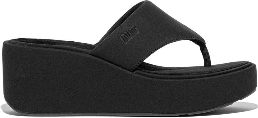 Fitflop Teenslippers PLATFFORMS WEDGE sleehaksandaal plateau schoen met gewatteerde bandage