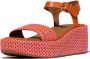 Fitflop Sleehaksandaaltjes PLATFFORMS WOVEN WEDGE plateau sandaal zomerschoen in verfijnde uitstraling - Thumbnail 1