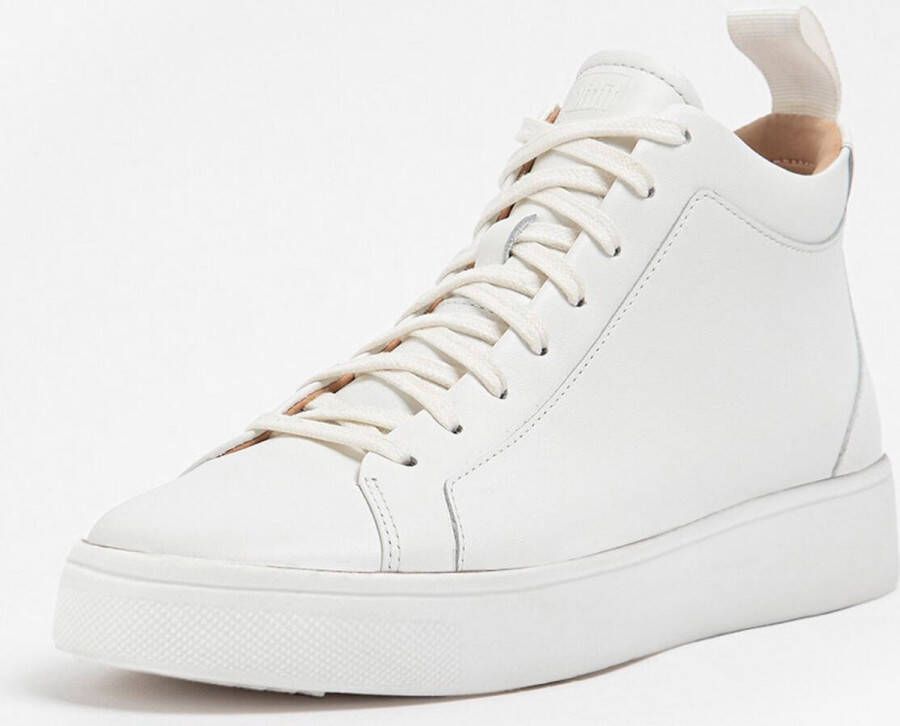 FitFlop ™ Rally High Top Sneaker Leather White