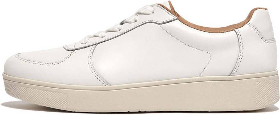 FitFlop Rally Leather Panel Sneakers Wit Vrouw