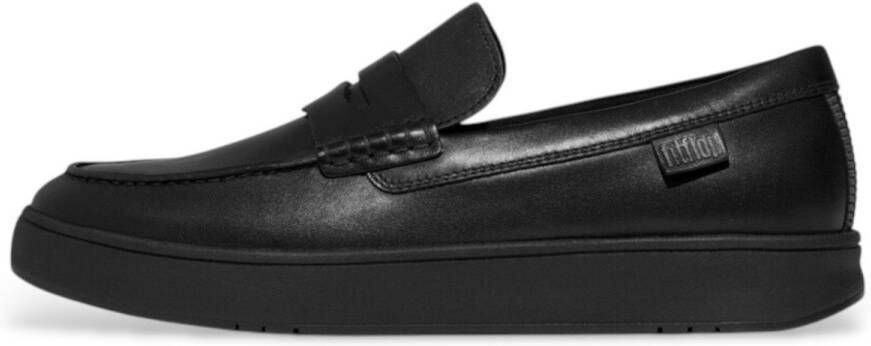 FitFlop Rally Leather Penny Loafers Zwart Man
