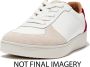 FitFlop Rally Leather Suede Panel Sneakers WIT - Thumbnail 1