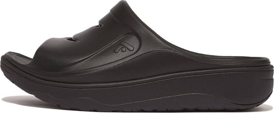 FitFlop Relieff Slide Tonal Rubber ZWART