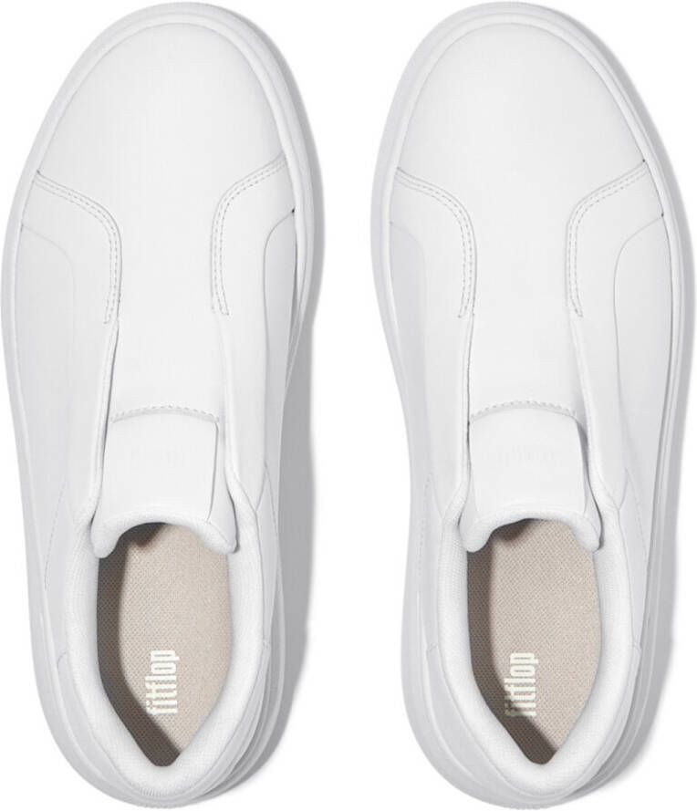 FitFlop Rtg Leather Laceless Sneakers WIT