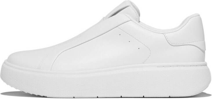FitFlop Rtg Leather Laceless Sneakers WIT